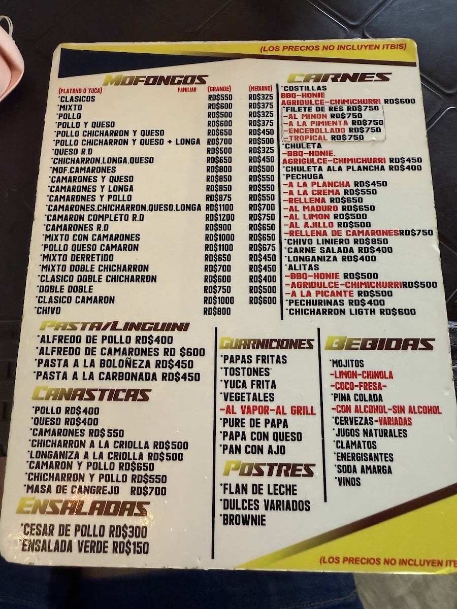 Menu Mofongo Mi Terraza - El Original-2