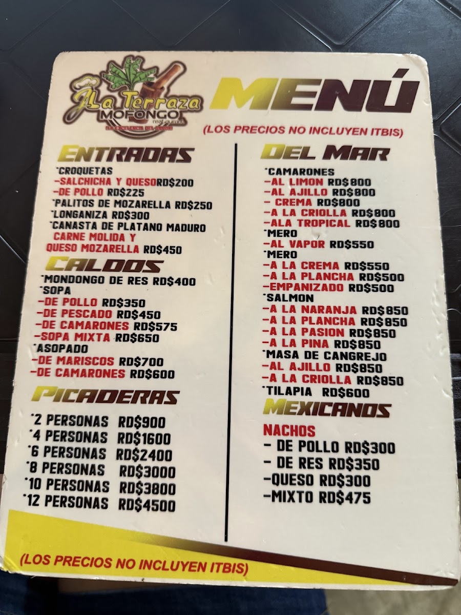 Menu Mofongo Mi Terraza - El Original-3