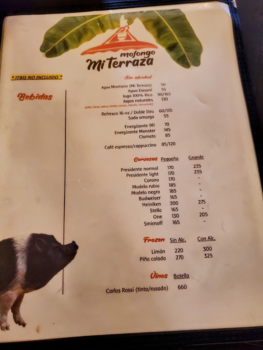 Menu Mofongo Mi Terraza - El Original-7