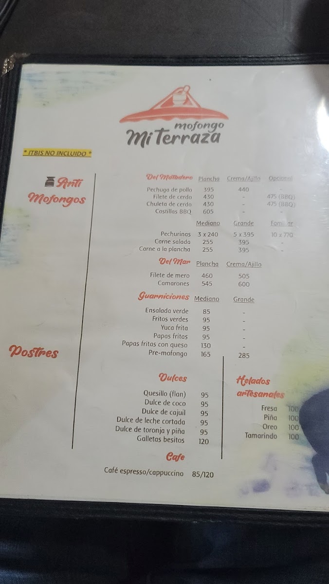 Menu Mofongo Mi Terraza - El Original-8